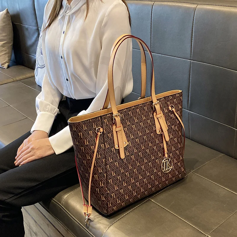 

Latter Printed Genuine Leather Handbags for Women 2020 New Single Shoulder Tote Bags Ladies Luxury Handbags Women Bags Designer