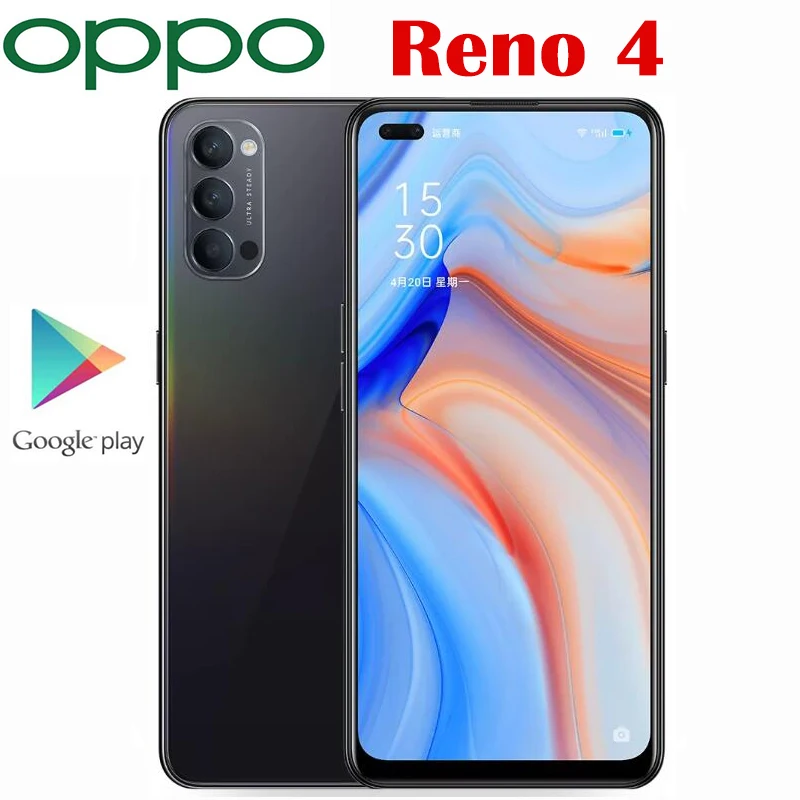 Оригинальный официальный Oppo Рино 4 5G мобильный телефон Snapdragon 76 Octa Core 48MP Камера 6