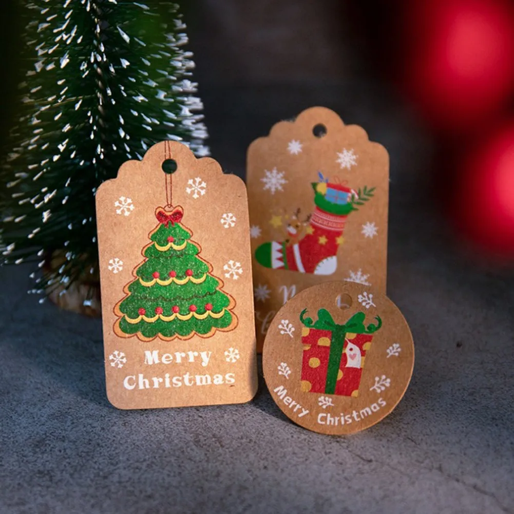 

50 шт., бумажные Подвески с веревкой