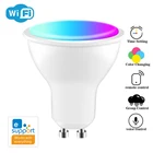 Умсветодиодный Светодиодная светильник почка с Wi-Fi GU10 EWELINK, умная светодиодная лампочка 2835 интеллектуальная Wifi лампа 220-240 В, светодиодный ная лампочка RGBCW светильник 4 Вт, лампочка с Wi-Fi для дома