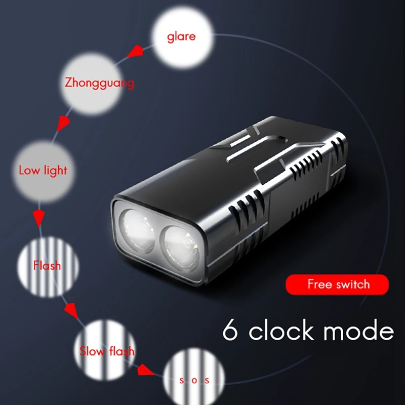 

Bike Lights Set Rechargeable 1600 Lumens Super Bright 10000MAh Bike Light Waterproof LED Headlight Bike Accessories