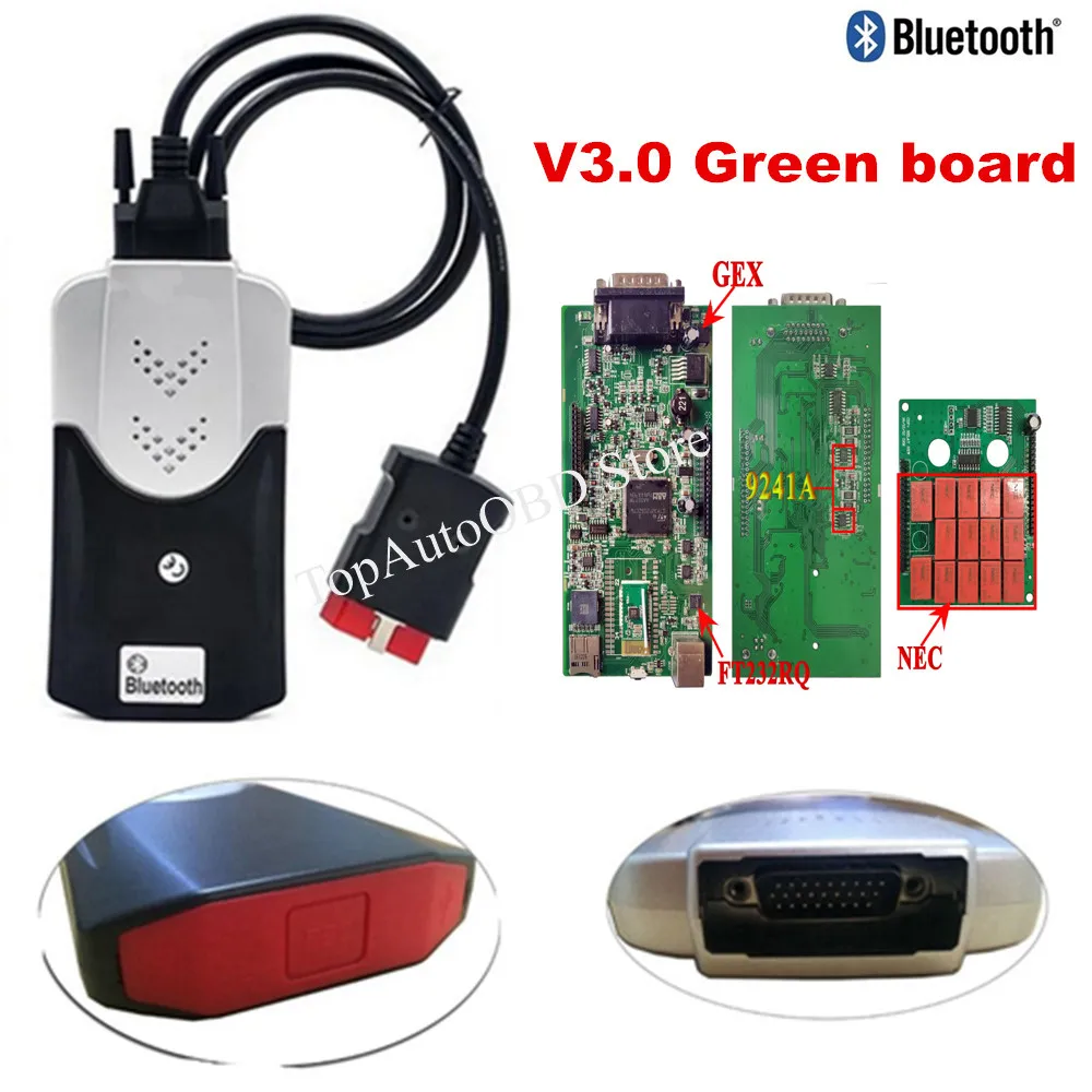 Диагностический сканер obd2 V3.0 с bluetooth программным обеспечением 2017.R3 | Автомобили и