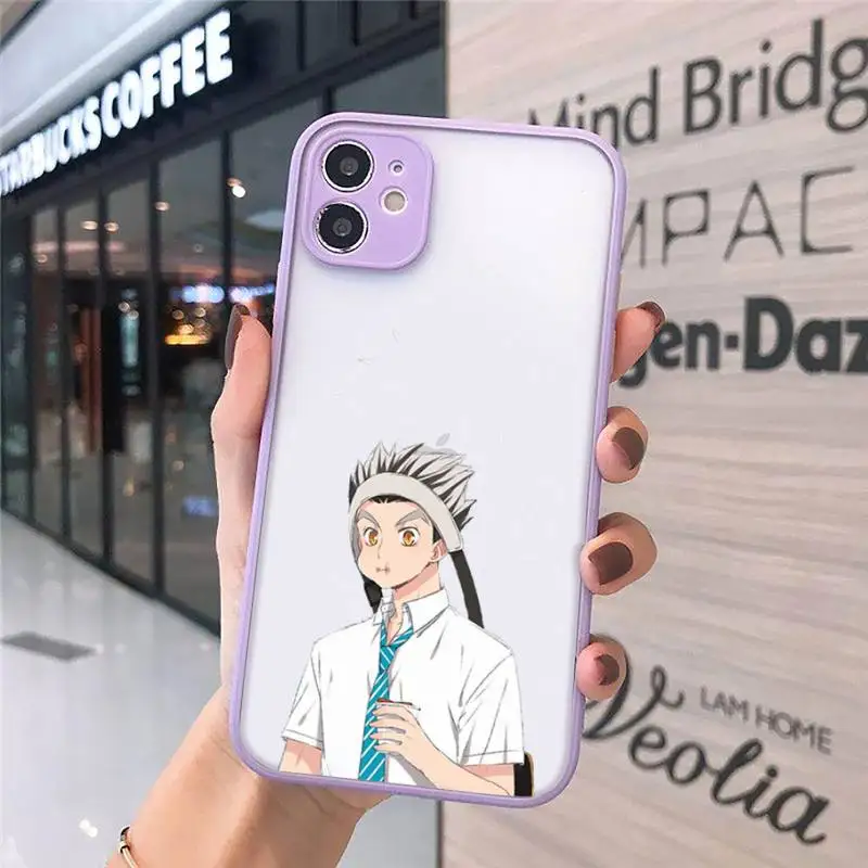 

Haikyuu Bokuto Ktar anime Phone Cases matte transparent For iphone 7 8 11 12 plus mini x xs xr pro max cover
