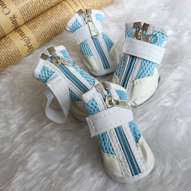 

Mesh Pet Dogs Shoes Spring Autumn Breathable Non Slip Soft Sole Velcro Strap Cat Shoes Outdoor Walking Leisure Pets Dog Sneakers