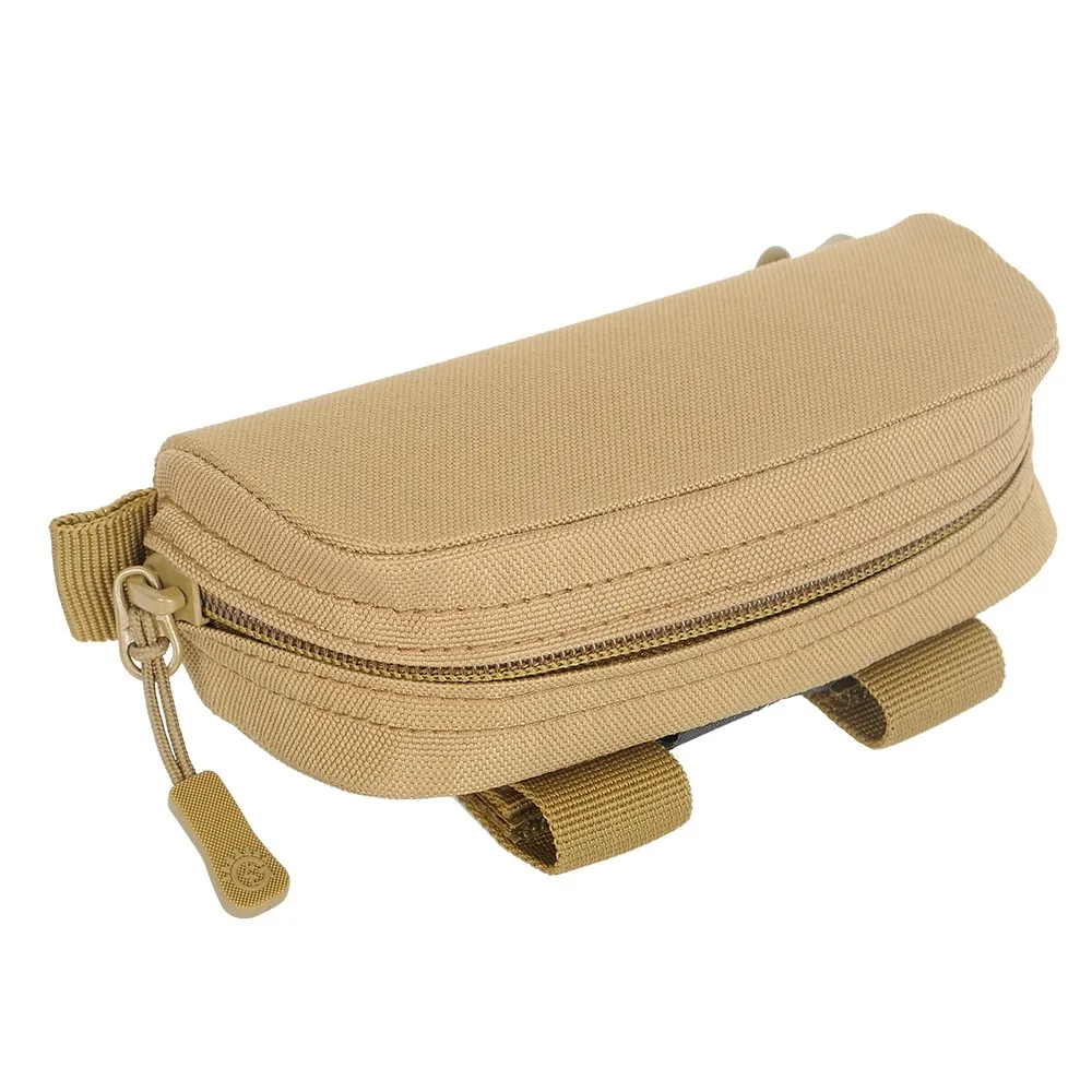 Tan Тактическая коробка для солнцезащитных очков Molle, чехол для переноски, для улицы, жесткий, портативный, противоударный, водонепроницаемый, защитные очки, аксессуары - Цвет: Tan