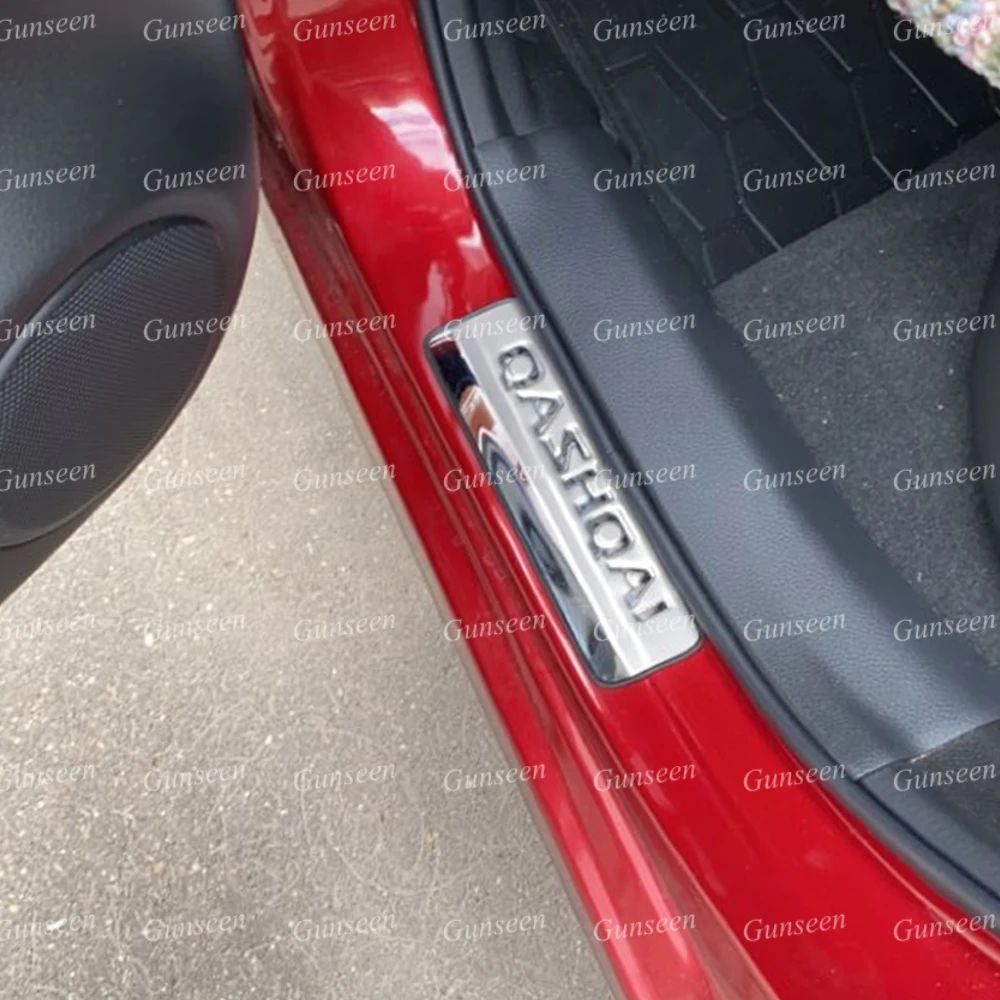 Автомобильная наклейка для Nissan Qashqai J11 аксессуары Накладка на порог протектор из