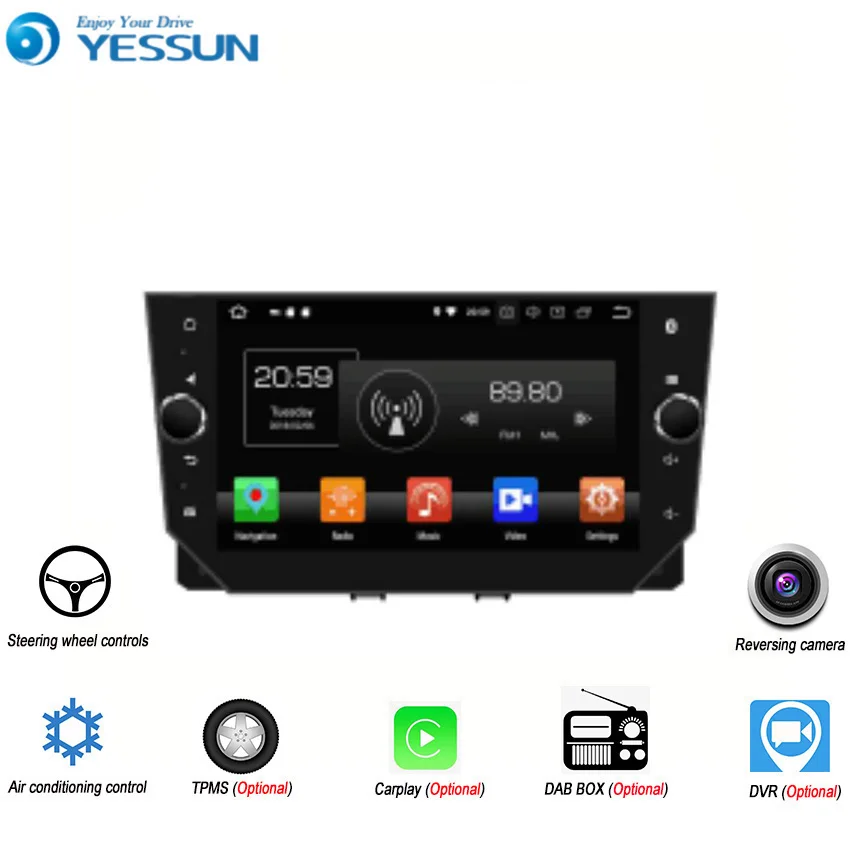 YESSUN Android 8 0 4G RAM для Seat IBIZA 2018 Автомобильный навигатор GPS мультимедийный плеер mirror