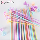 20 шт. цветные латексные палочки для воздушных шаров, украшения для дней рождения, детский ручной держатель воздушных шаров, палочки с чашкой для свадебной вечеринки