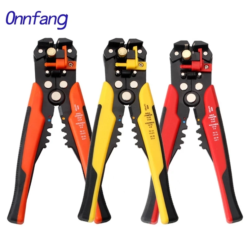 

Onnfang Pliers Wire Cutter Crimping Wire Automatic Stripper Multi-functional Peeling Tools Terminal Pliers 0.2-6.0mm Hand Tools