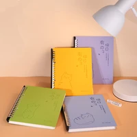 2022 loose leaf plastic binding spiral rings paper notebook stationery office supplies kawaii diary notepads stationery gift