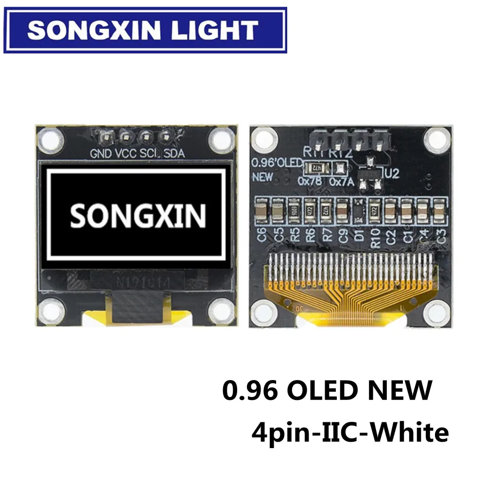 Oled модуль 2021SX 0 96 дюйма IIC серийный белый OLED дисплей 128X64 I2C SSD1306 12864 плата с ЖК