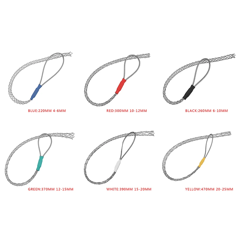 

Galvanizing Metal Cable Socks Antislip Pipe Conduit Cable Puller Wire Grips Pull Net Cover Accessory For 4 6 10 12 15 20 25mm