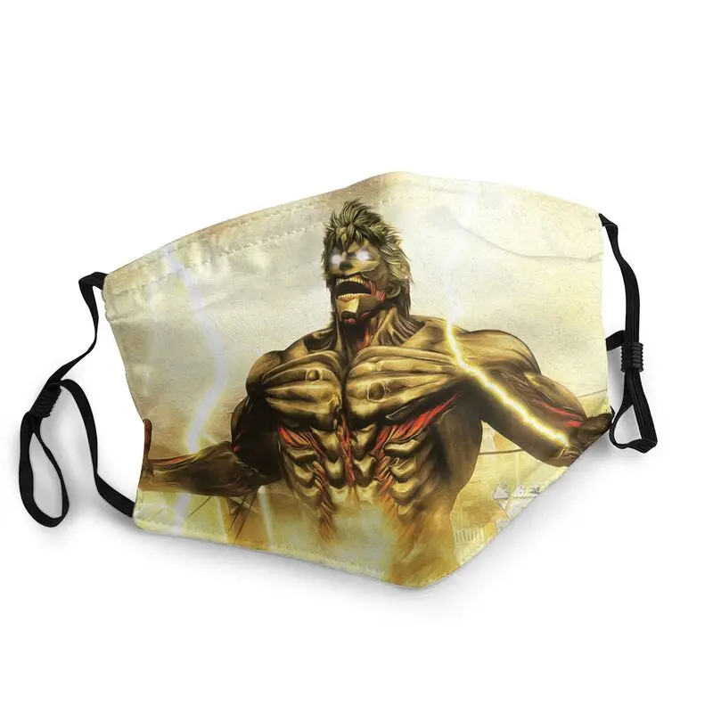 

Reusable Manga Eren Attack On Titan Mask for Face Japan Anime Mask Men Women Anti Haze Protection Respirator Mouth Muffle