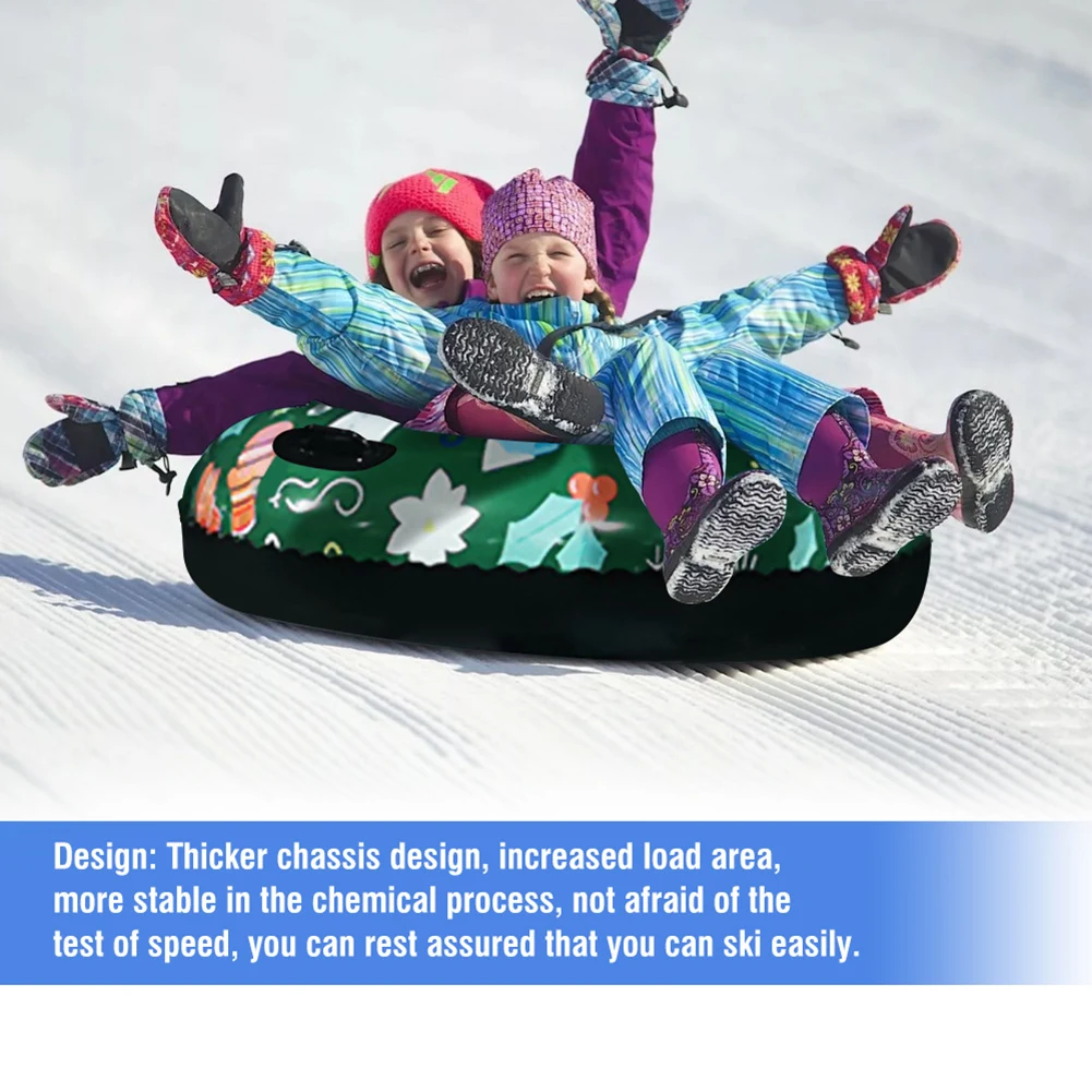 

NEW Ski Ring Winter Inflatable Ski Circle Floated Skiing Board PVC Durable Outdoor Snow Tube Skiing Accessories High Quality