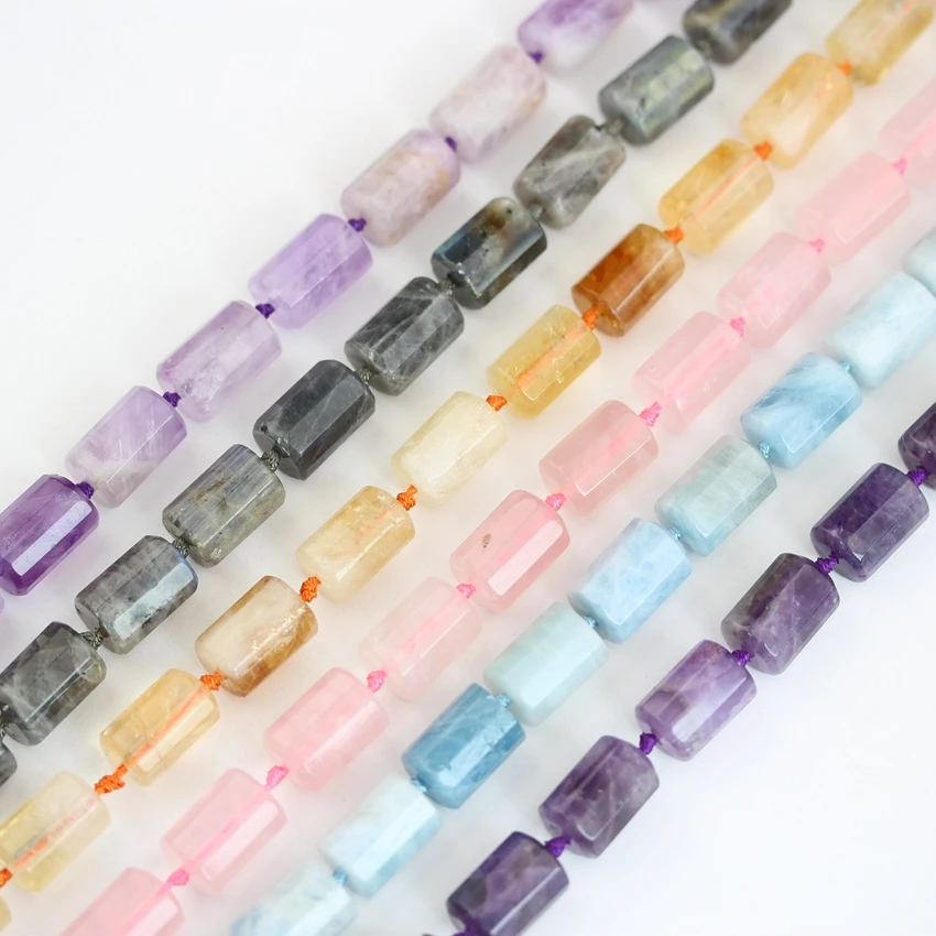 Natural Amethysts Citrines Quartz Nugget Loose Beads Craft Choker Labradorite Stone Rectangle Charm Jewelry DIY SF-67AMDE | Украшения и