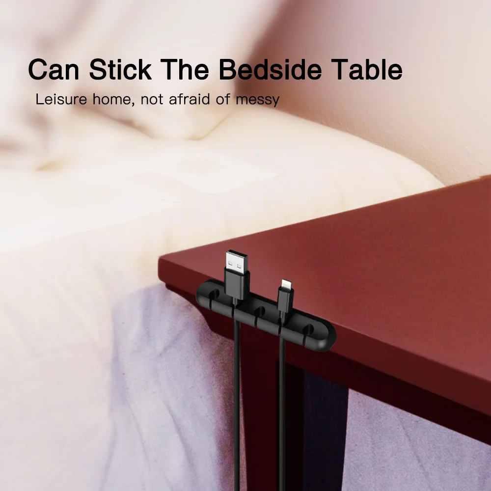 Силиконовый органайзер для кабелей управления кабелями устройство намотки