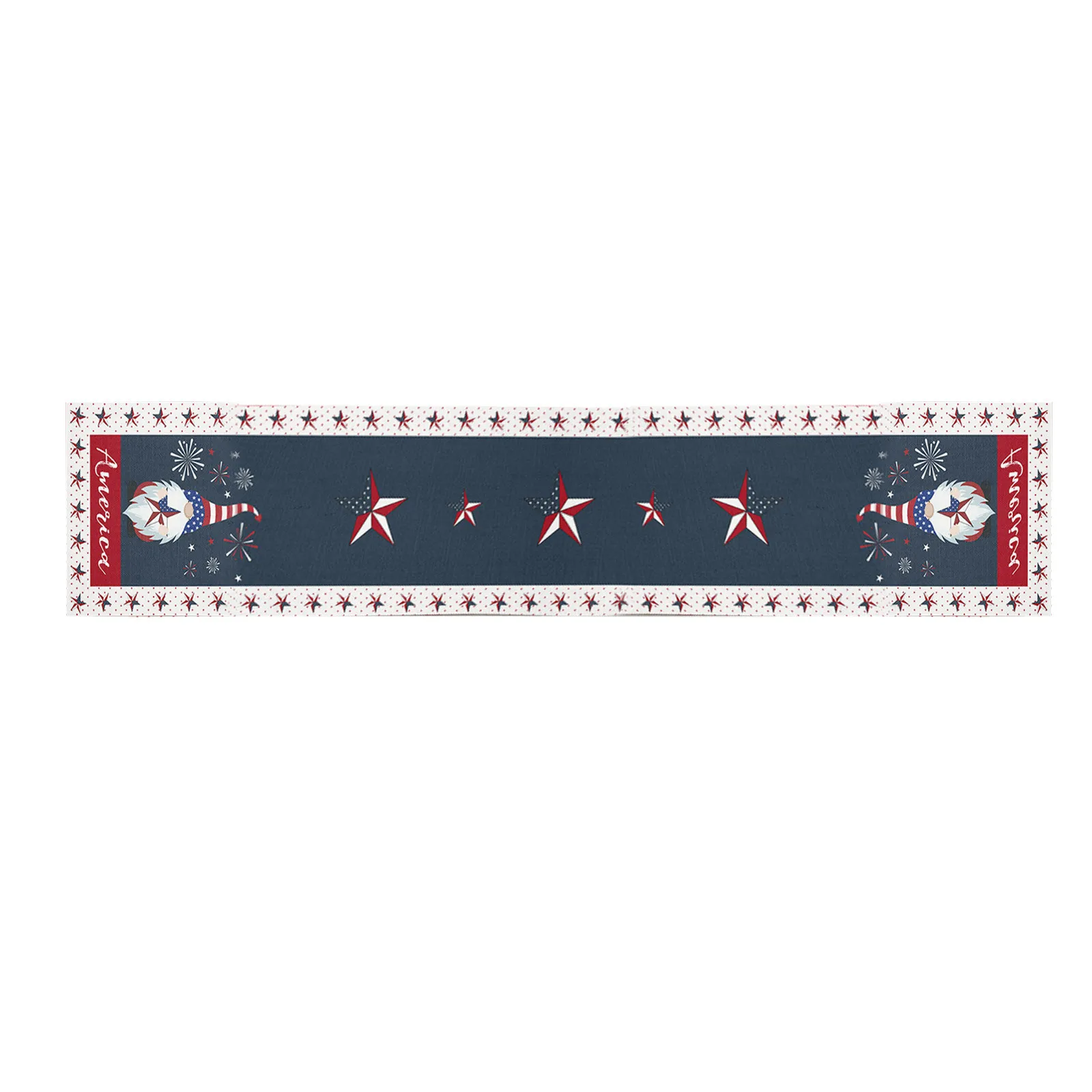 

Creative Independence Day Polyester Cotton Printed Table Flag Table Decorations Tablecloth Cover Home Party Decoration NEW