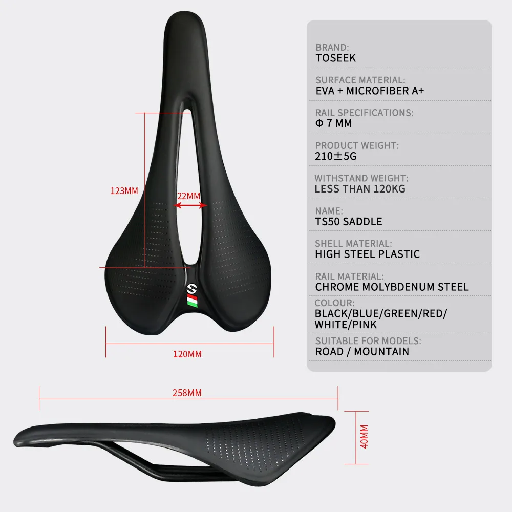 toseek ultralight breathable comfortable seat cushion narrow and small saddle recommended for women bike saddle parts components free global shipping