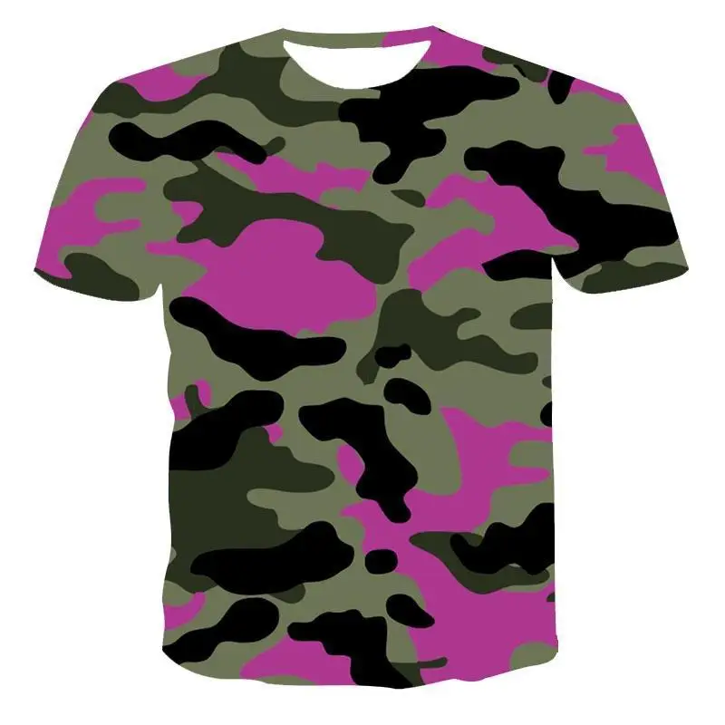 

New T -Shirt Male High Quality Male T -Shirt Camouflage Breathable Sports Short Sleeve 3d Printing Male T -Shirt Fashion Cool