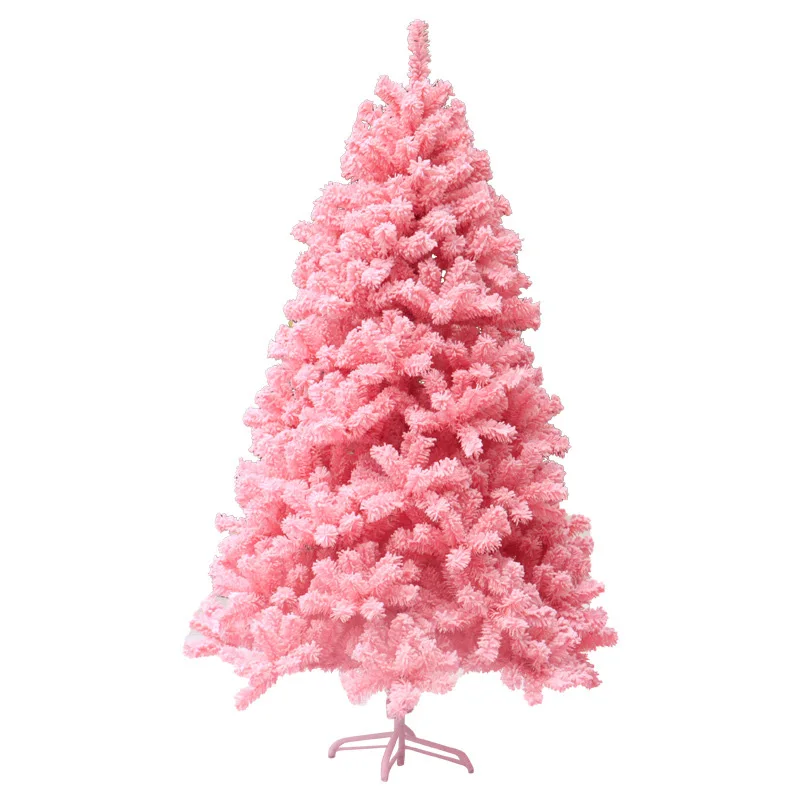 

Flocking Santa Tree Manual Assembly Christmas Tree Decoration Accessories For Home Party Decor Miniature Model DIY Gift