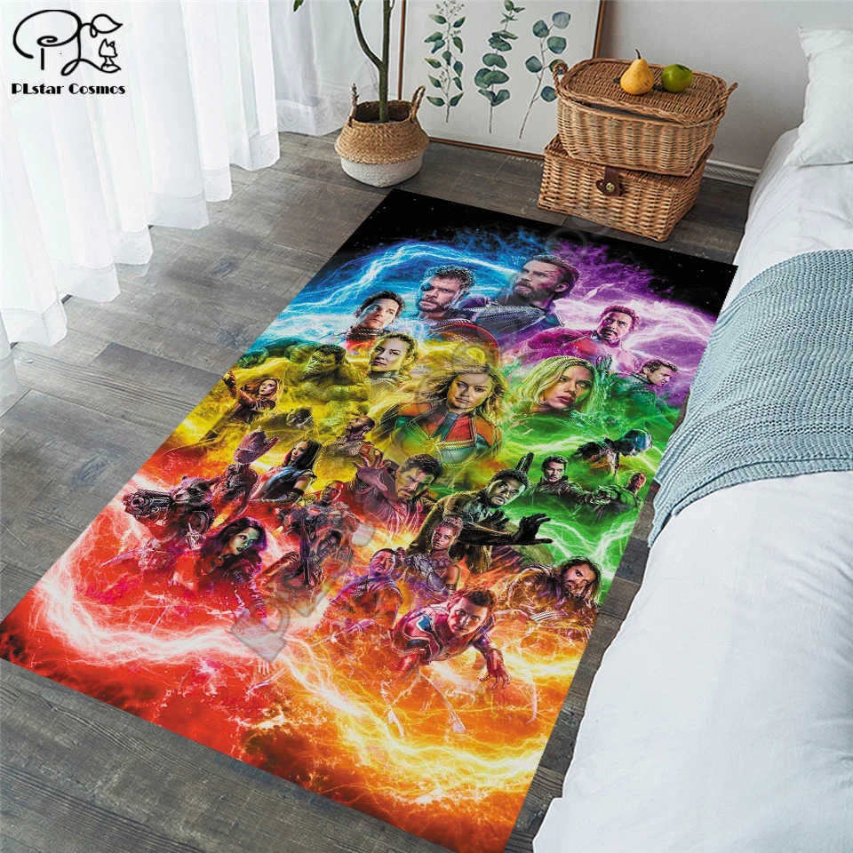 New Superman/Batman/US Captain/The Avenger Carpets Soft Flannel 3D Printed Rugs Mat Anti-slip Large Rug Carpet-11 | Дом и сад