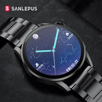 sanlepus 2021 new wireless charging smart watch women men smartwatch fitness bracelet ip68 waterproof for android apple huawei