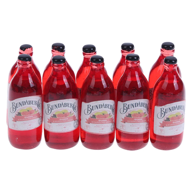

10Pcs Dollhouse Miniature Wine Bottles Pretend Play Toy Dolls Drink Accessories 9 Style