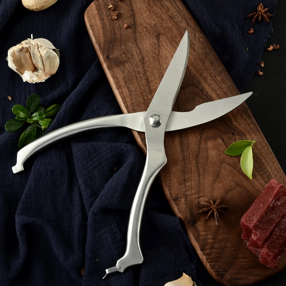Птицы кухонные куриные кости ножницы с безопасным замком нержавеющая сталь нож