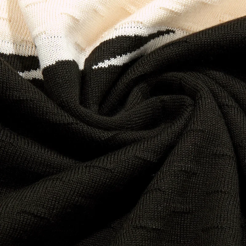 Новинка 2019 повседневный полосатый вязаный свитер Мужская одежда трикотажное
