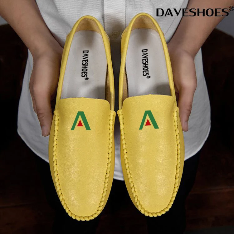 Spring Summer NEW Men's Loafers Comfortable Flat Casual Shoes Men Breathable Slip-On Soft Leather Driving Moccasins | Обувь