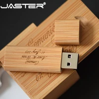 jaster hot sale usb box wooden external storage free logo usb 2 0 4gb 8gb 16gb 32gb 64gb usb flash drive pendrive