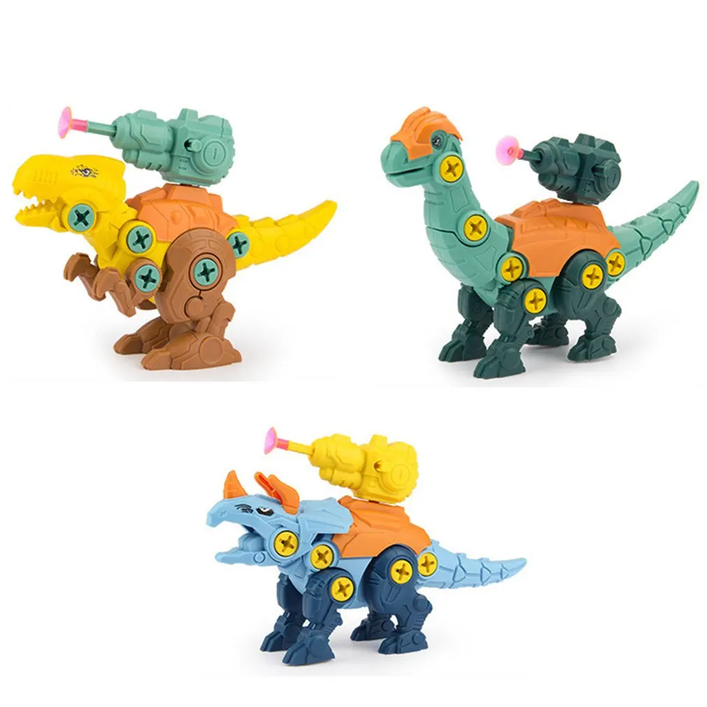 

Children's Dinosaur Construction Boy Toy Set Educational Designer Montessori Model Disassembly Assembly Puzzle Toys for Kid