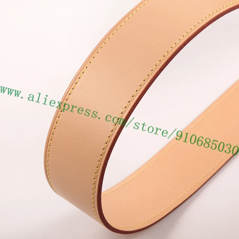 Genuine Vachetta Patina Calf Leather Shoulder Strap For Lady Handbag Bucket Bag Parts Replacement Substitute