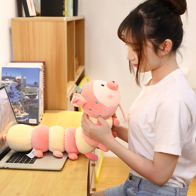 1 шт. разноцветные гусеницы плюшевые игрушки детские для Children60cm 120cm мягкая