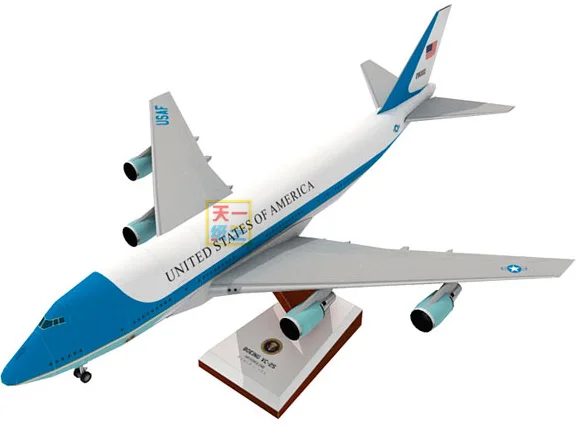 Air Force One Boeing 747 самолета 3D Бумага модель сделай сам головоломка Hand made игрушка
