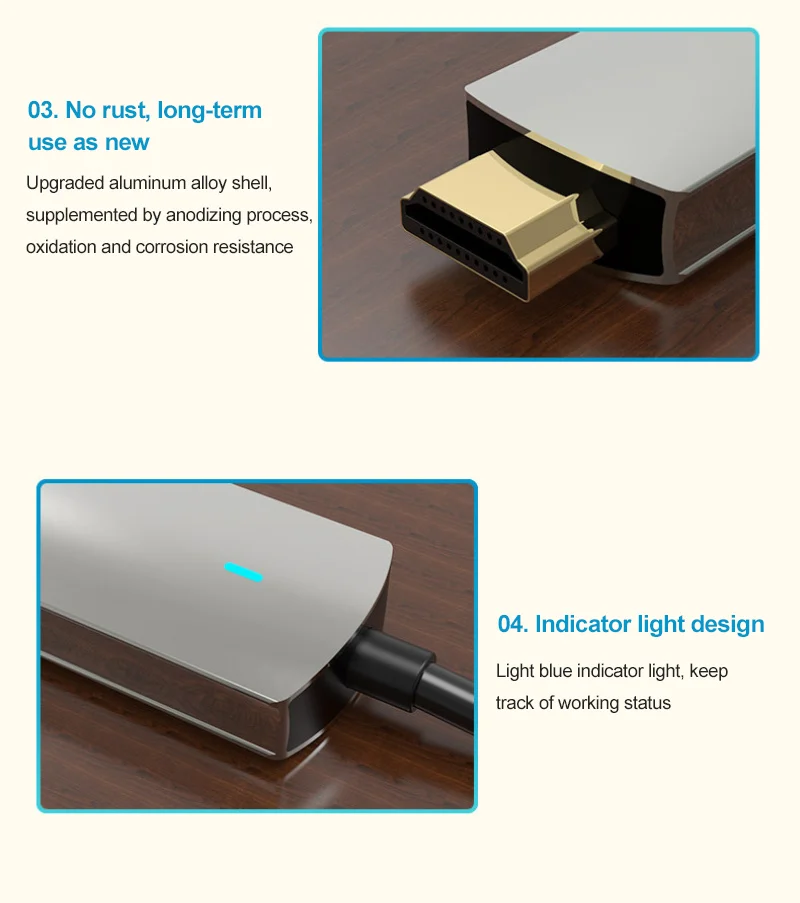 Адаптер 4K USB Type C к HDMI совместимый 60/30 Гц 1080P адаптер HD видео AV для MacBook Huawei Samsung PC