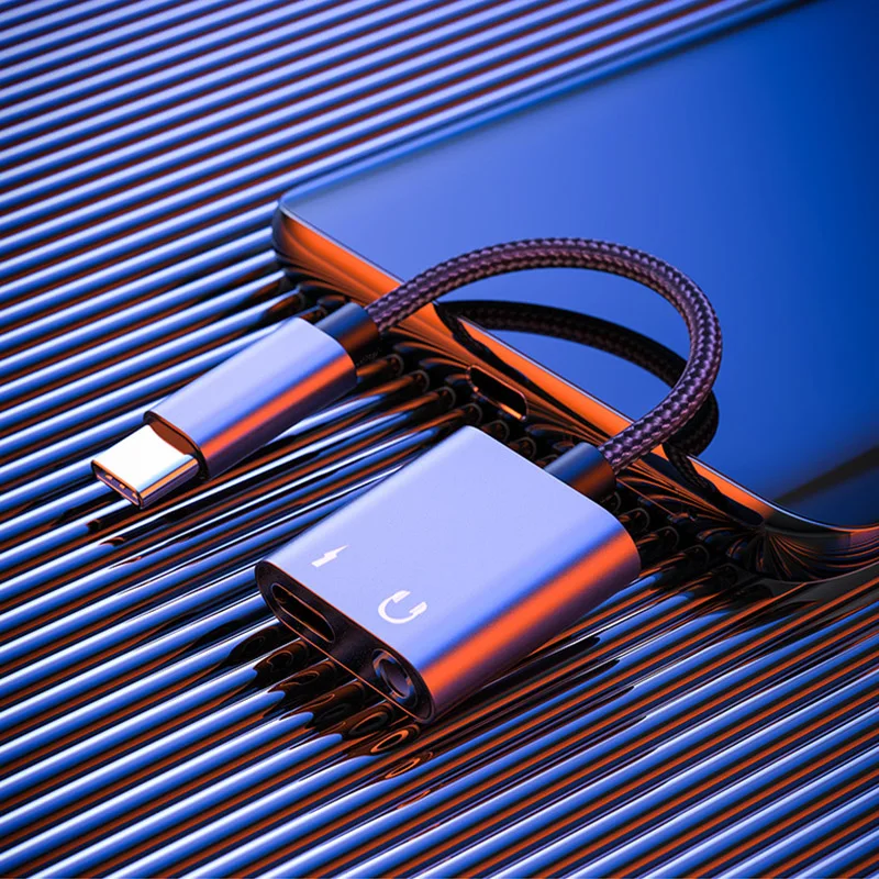 Новый Usb-адаптер 2 в 1 с портом Type-C на аудиоразъем 3 5 мм зарядное устройство адаптер