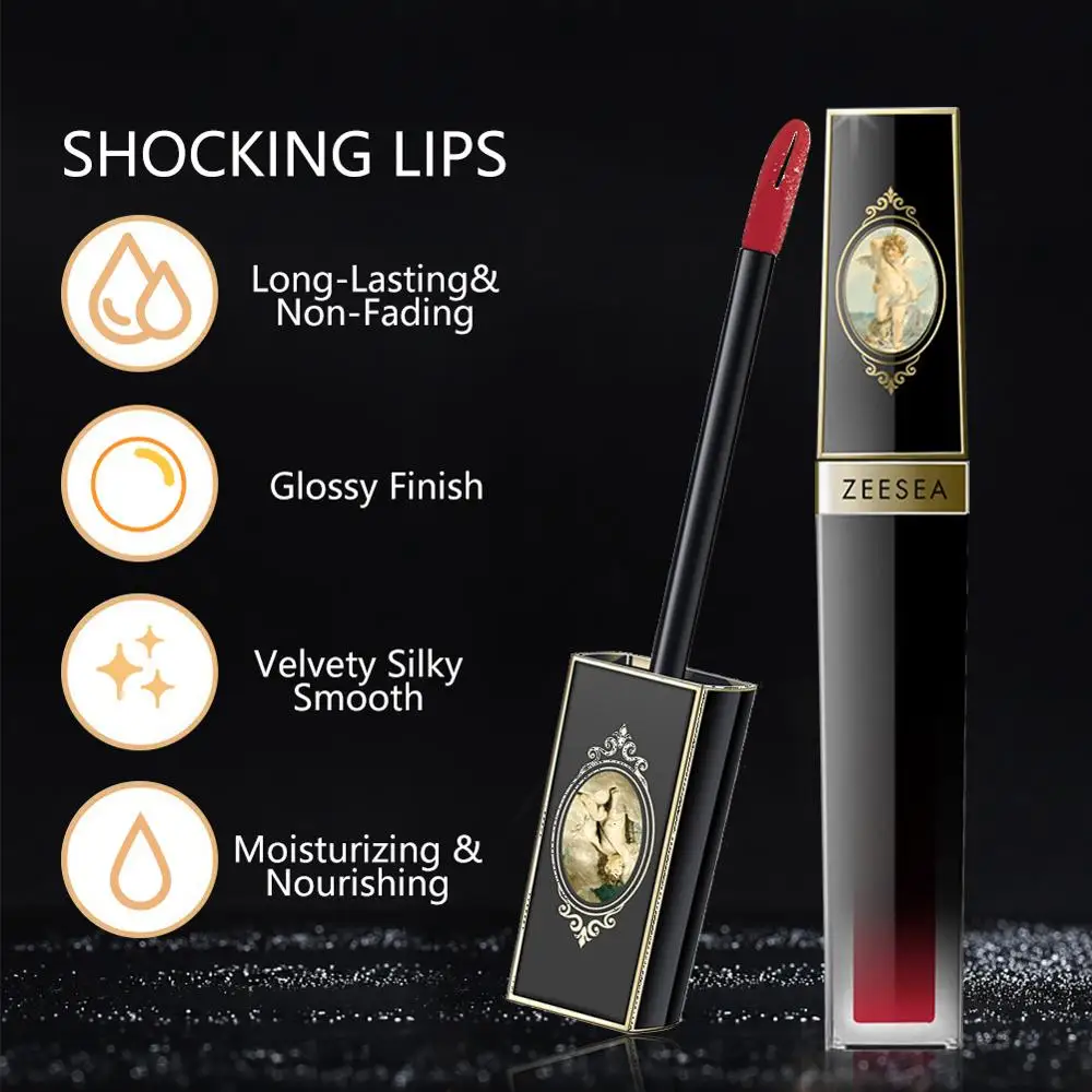 Матовый бархатный блеск ZEESEA увлажняющий питательный для губ водостойкий и