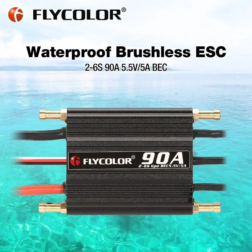 радиоуправляемая лодка flycolor esc 90a