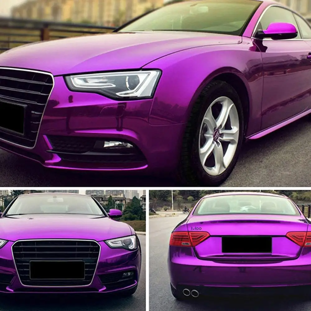 Полимерная матовая хромированная виниловая пленка для автомобиля 152*30 см