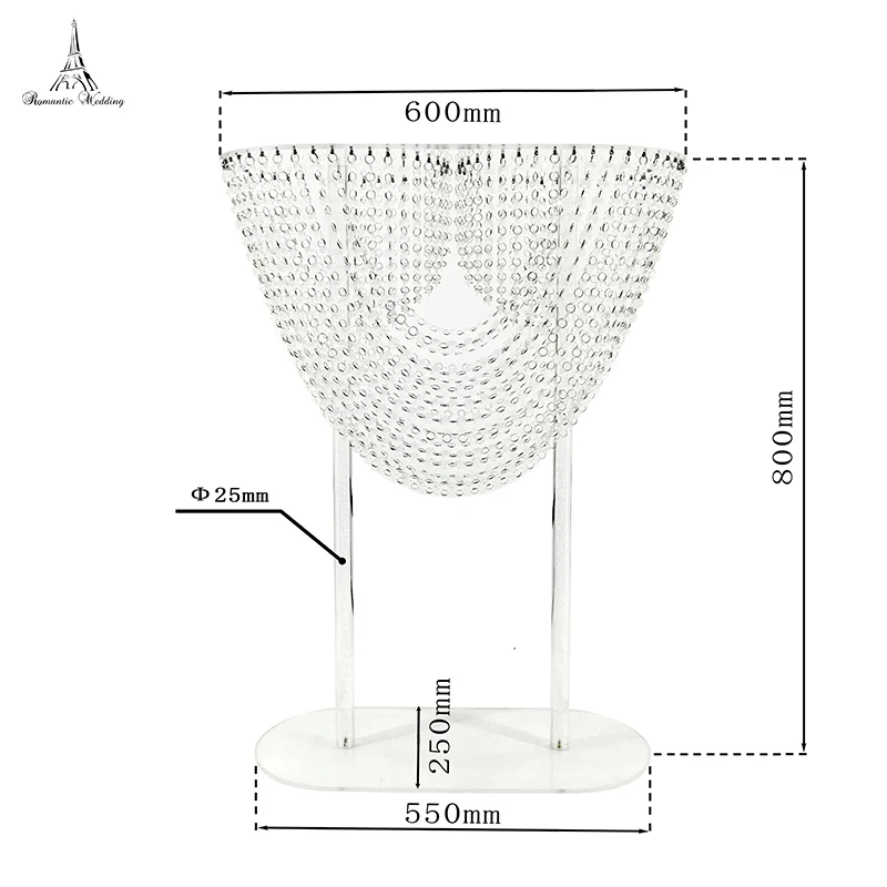 3 шт./лот высокий кристаллический акриловый Свадебный центральный