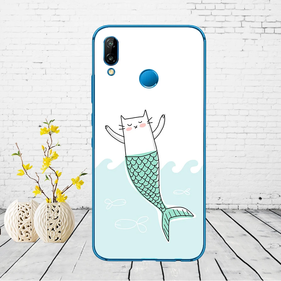 Huawei P20 Lite чехол 5,84 дюйма huawei P20 Lite мягкая резина, термопластичный полиуретан силиконовый чехол для телефона huawei P20 Lite чехол для сумки - Color: G52