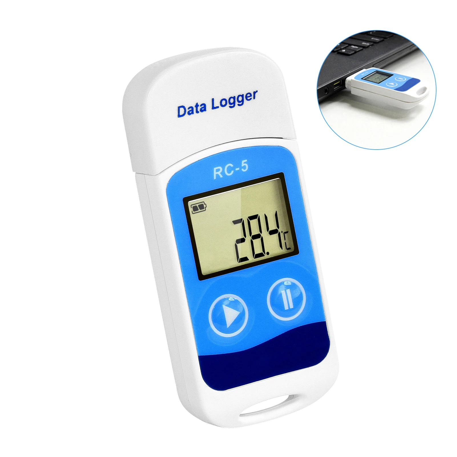 

RC-5 U-disk temperature recorder USB automatic data recorder refrigerated cold chain transportation high precision thermometer