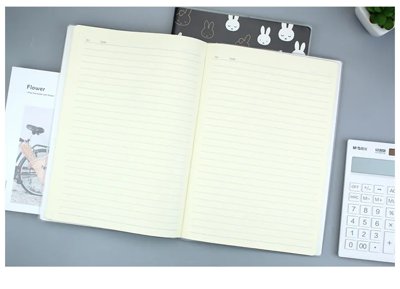 M&G Miffy Rubber-jacketed notebook.(Random Colors)B5/72 page notebook. Notebook for students. Soft copy FPY4RM84