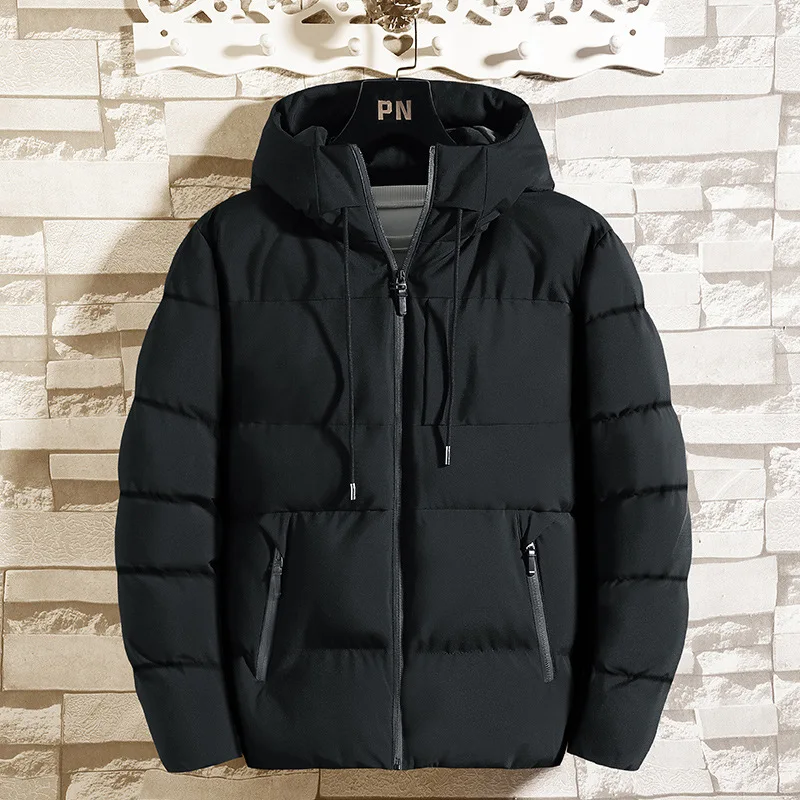 

New Cotton Padded Jacket Men's Autumn and Winter Jackets 2021 New Casual Clothing Plus Size Hooded Thick Warm Parkas Coat Men