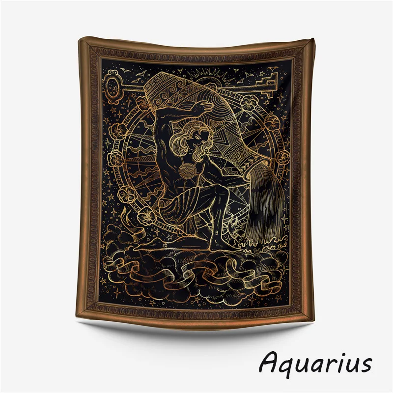 Гобелен с изображением созвездий Лев гобелен в стиле хиппи богемный ковер