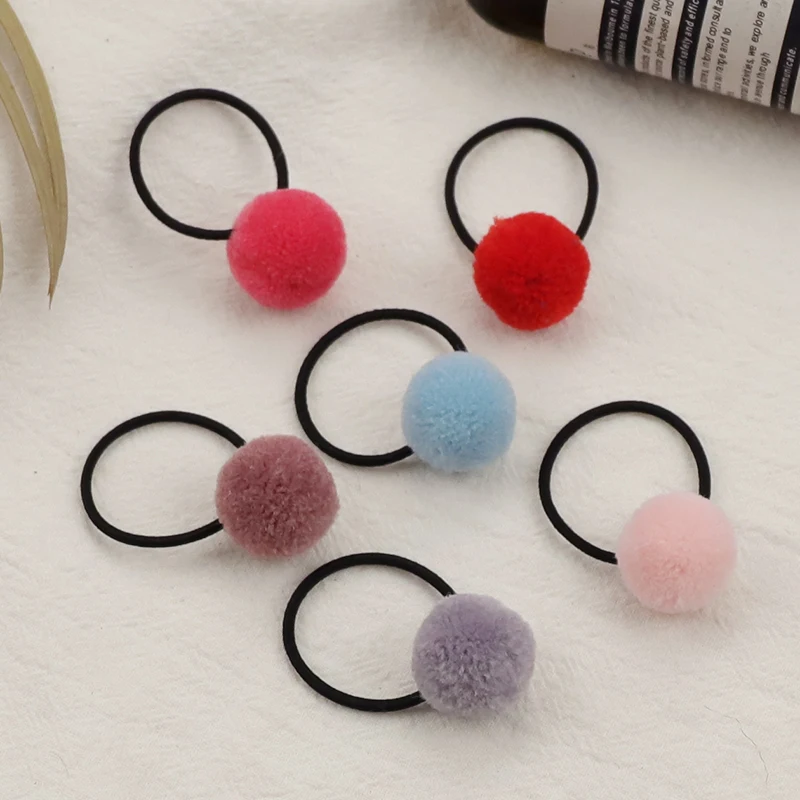 10 шт./лот Симпатичные шарики эластичные резинки повязки для волос модные детские