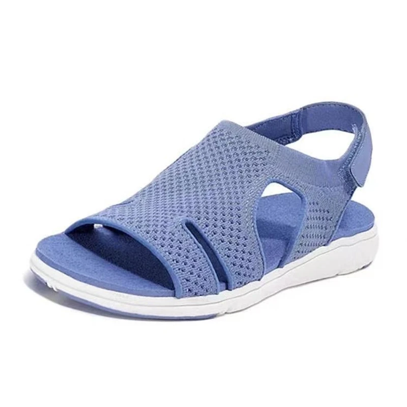 

2021 Summer New Sandals Women's Large Size Hollow Out Leisure Sandalias Fashion Versatile Roman Thick Soled Sandy Beach Shoes