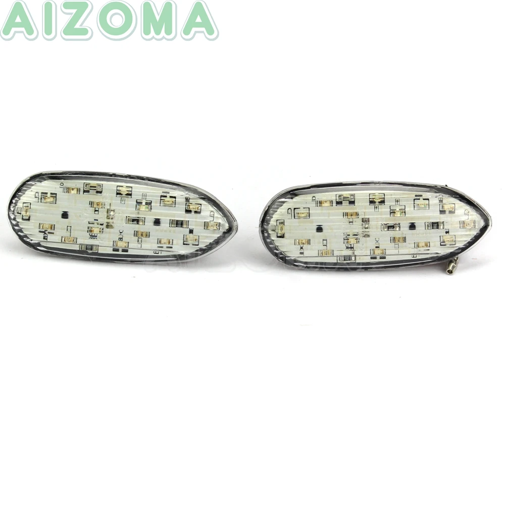 Motorcycle LED Flush Mount Turn Signals Blinker Indicator Flasher Lights For Suzuki GSXR GSX-R 600 750 1000 2005-2016 2006 2008 |
