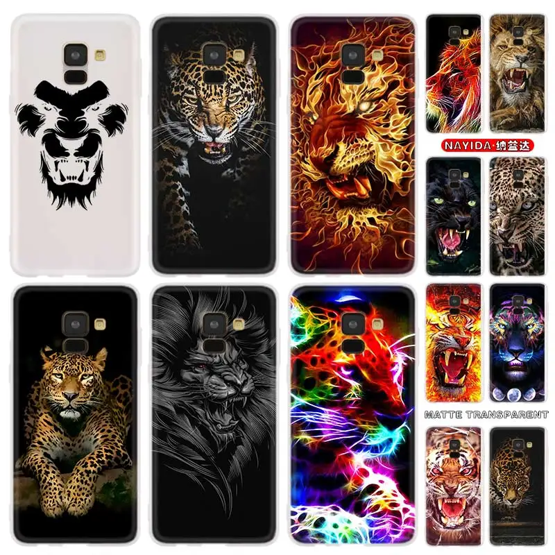 

Чехол для телефона Samsung Galaxy J6 J8 J5 J7 J4 Plus 2018 2016 2017 EU Prime Pro CORE Cover lovely lion leopard Cheetah Panther